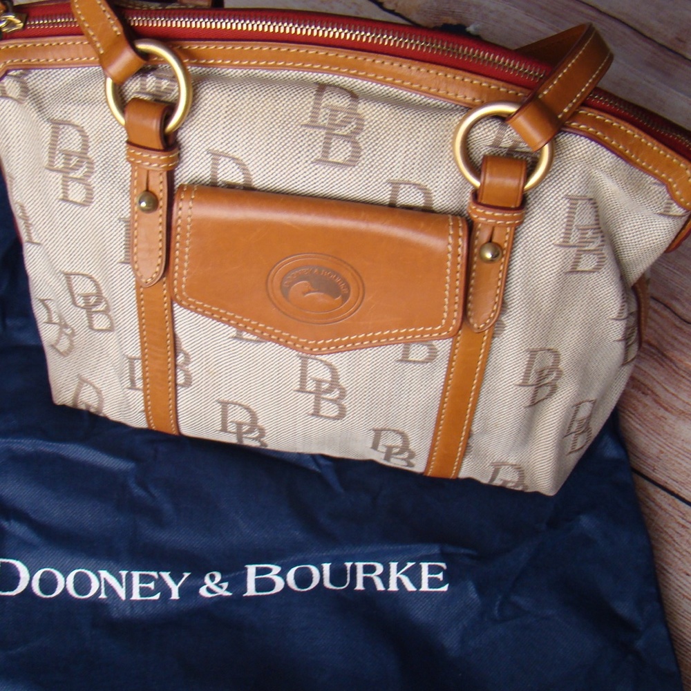 Authentic D&B Leather Monogram Purse